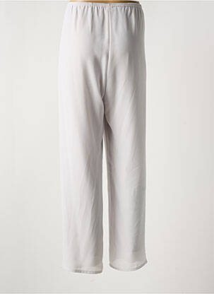 Pantalon droit tissage crêpe taille normale gris JEAN DELFIN femme
