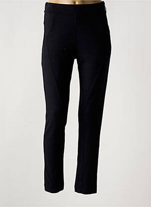Pantalon slim taille élastique taille normale noir MALOKA femme