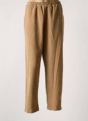 Pantalon droit stretch taille normale marron KAKIE femme