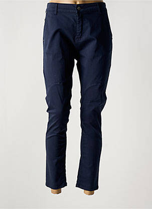 Pantalon 7/8 stretch taille normale bleu CARLA KOPS femme