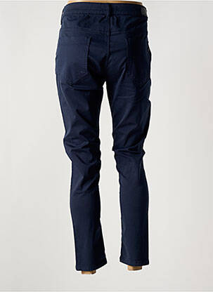 Pantalon 7/8 stretch taille normale bleu CARLA KOPS femme