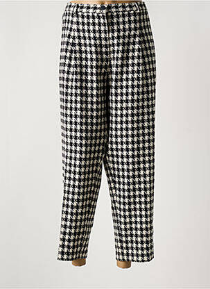 Pantalon 7/8 taille à pinces taille normale noir ALAIN MURATI femme
