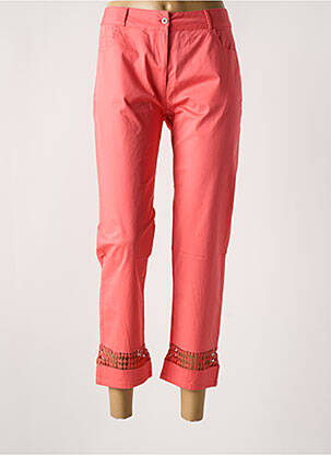 Pantalon 7/8 stretch taille normale rose FIGURE LIBRE femme
