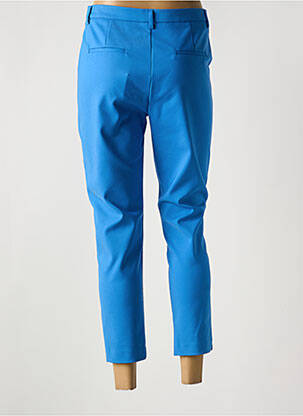 Pantalon 7/8 taille à pinces taille normale bleu MARINA V femme