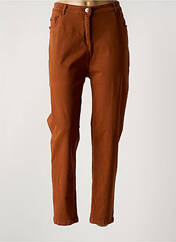 Jeans coupe slim marron AGATHE & LOUISE pour femme seconde vue