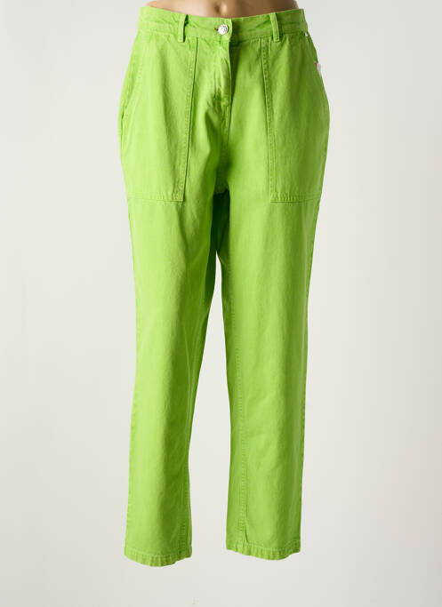 Jeans coupe droite vert AGATHE & LOUISE pour femme