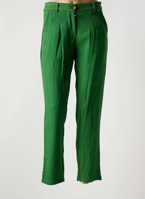 Pantalon chino vert AGATHE & LOUISE pour femme