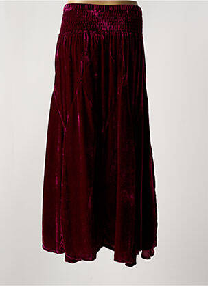 Jupe longue coupe fluide violet MARILU femme