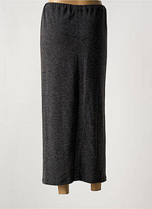 Jupe longue coupe droite gris MARILU femme