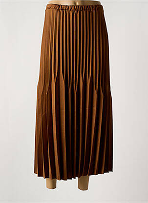 Jupe longue coupe fluide marron KOKOMARINA femme