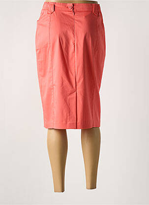 Jupe mi-longue fermeture zippée au dos rose JEAN DELFIN femme