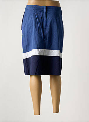 Jupe mi-longue coupe droite bleu FIGURE LIBRE femme
