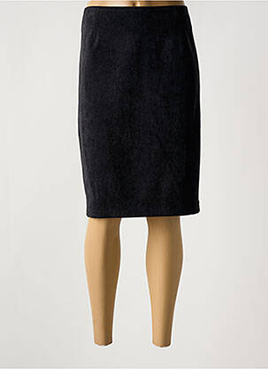 Jupe mi-longue coupe droite noir FILIPINE LAHOYA femme