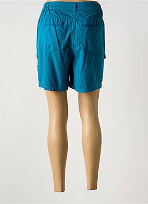 Short fermeture zippée sous rabat boutonné bleu AGATHE & LOUISE femme