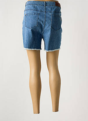 Short fermeture zippée sous rabat boutonné bleu AGATHE & LOUISE femme