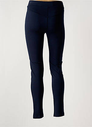 Pantalon slim taille élastique bleu FEMMES JE VOUS AIME femme