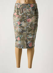 Jupe mi-longue beige FEMMES JE VOUS AIME pour femme seconde vue