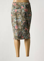 Jupe mi-longue beige FEMMES JE VOUS AIME pour femme seconde vue