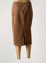 Jupe mi-longue marron HALOGENE pour femme seconde vue