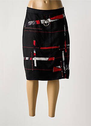Jupe mi-longue noir FIGURE LIBRE pour femme