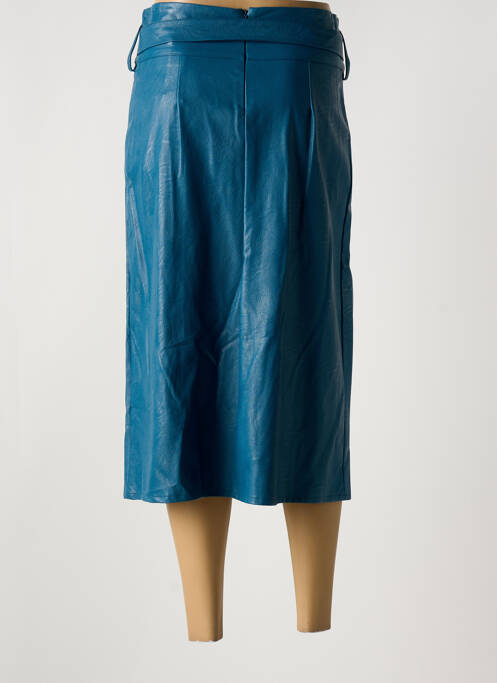 Jupe mi-longue bleu MISS SIDECAR pour femme