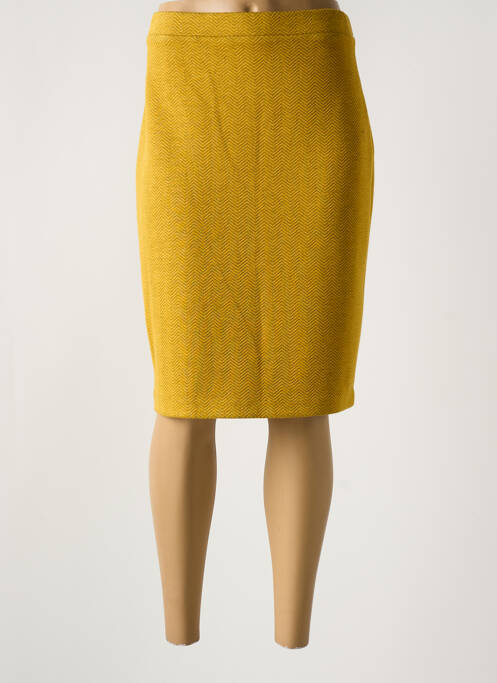 Jupe mi-longue jaune DIVAS pour femme