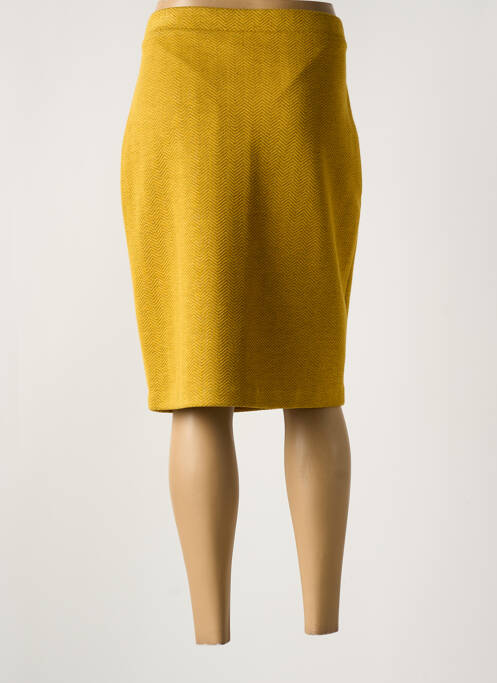 Jupe mi-longue jaune DIVAS pour femme