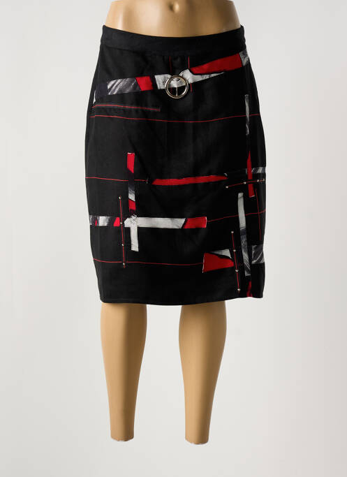 Jupe mi-longue noir FIGURE LIBRE pour femme