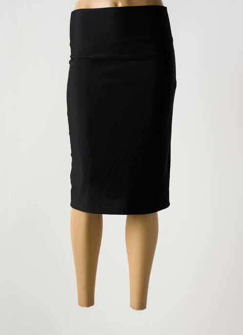 Jupe mi-longue noir MODE DE PARIS pour femme