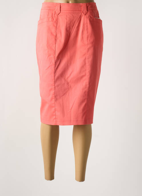 Jupe mi-longue rose JEAN DELFIN pour femme
