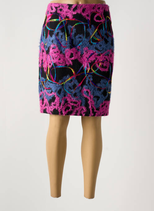 Jupe mi-longue violet UN TEMPS POUR ELLE pour femme