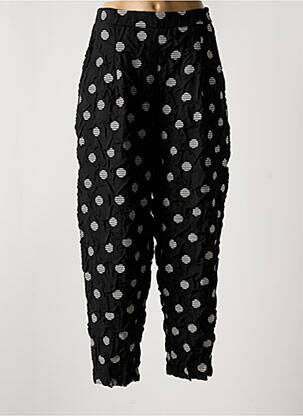 Pantalon droit taille haute taille haute noir KOKOMARINA femme