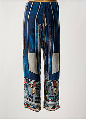 Pantalon droit taille élastique taille normale bleu JEAN DELFIN femme