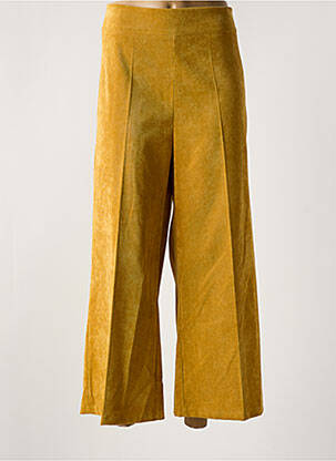 Pantalon 7/8 taille haute taille haute jaune MISS SIDECAR femme