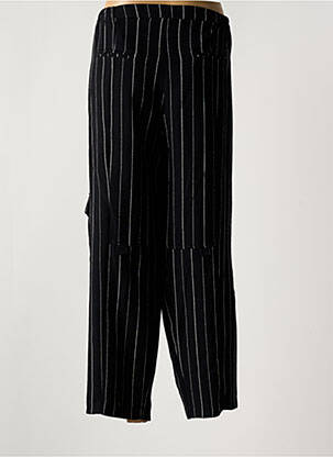 Pantalon cargo taille haute taille haute noir ALAIN MURATI femme