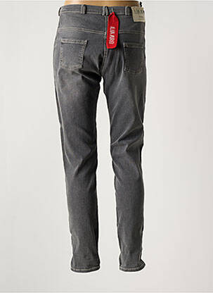 Jeans coupe slim effet usé délavé taille normale gris ALAIN MURATI femme