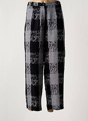 Pantalon droit fermeture zippée sous rabat boutonné taille normale gris ALAIN MURATI femme