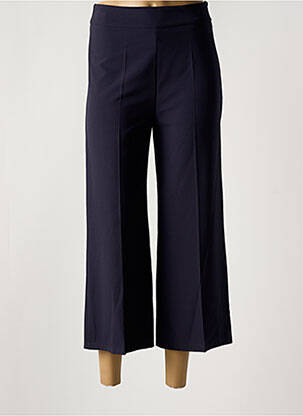 Pantalon 7/8 taille haute taille haute bleu MISS SIDECAR femme
