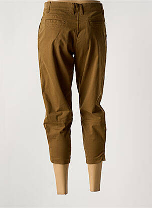 Pantalon 7/8 taille à pinces taille normale marron AQUAJEANS femme