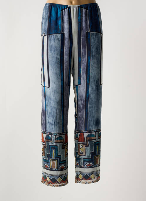 Pantalon droit bleu JEAN DELFIN pour femme