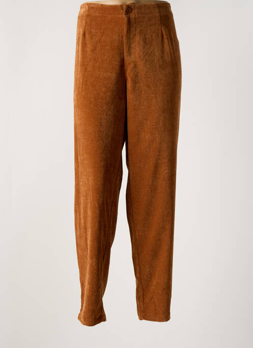 Pantalon droit marron KOKOMARINA pour femme