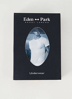 T-shirt stretch manches courtes noir EDEN PARK homme
