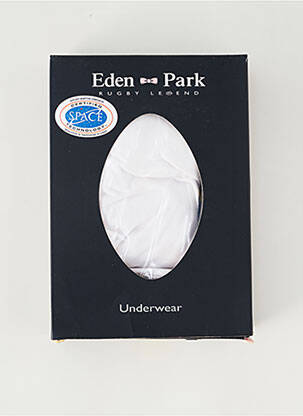 T-shirt stretch manches courtes blanc EDEN PARK homme
