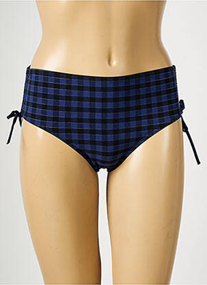 Bas de maillot de bain effet matière satinée culotte bleu SIMONE PERELE femme