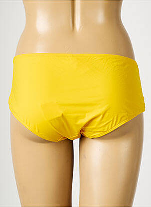 Bas de maillot de bain effet matière satinée culotte jaune AUBADE femme