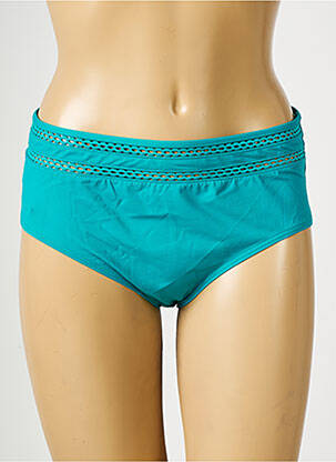 Bas de maillot de bain effet matière satinée culotte vert SIMONE PERELE femme