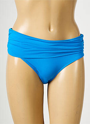 Bas de maillot de bain effet matière satinée culotte bleu AUBADE femme