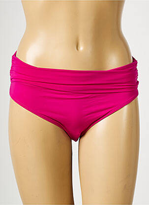 Bas de maillot de bain effet matière satinée culotte rose AUBADE femme