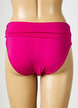 Bas de maillot de bain effet matière satinée culotte rose AUBADE femme