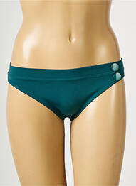 Bas de maillot de bain effet matière satinée culotte vert SIMONE PERELE femme